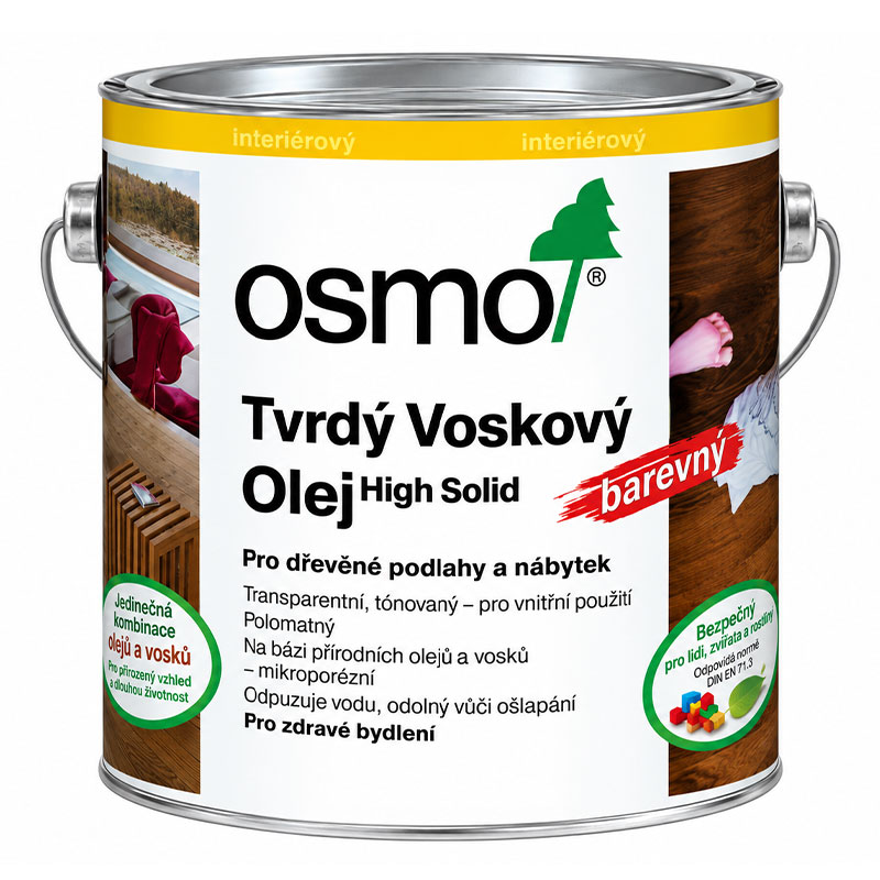 OSMO Tvrdý voskový olej farebný
